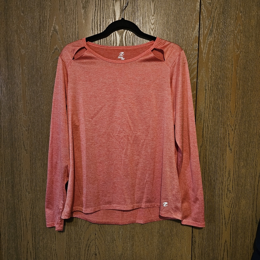Energy Zone Coral Long Sleeve Top